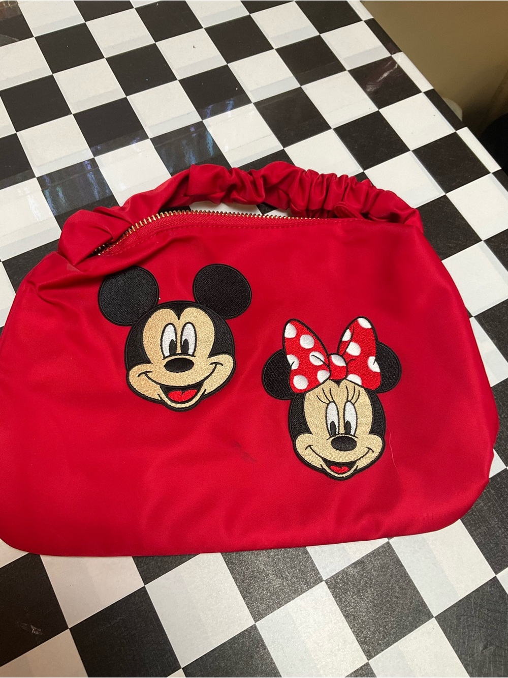 Red Mickey & Minnie Graphic Women's Bag